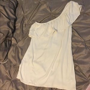 Off the shoulder flowy tunic